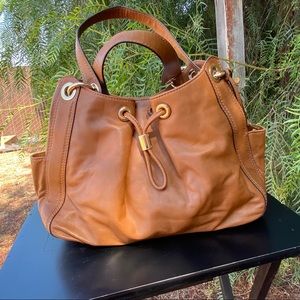 Michael Kors Brown Leather Ludlow Bag Purse